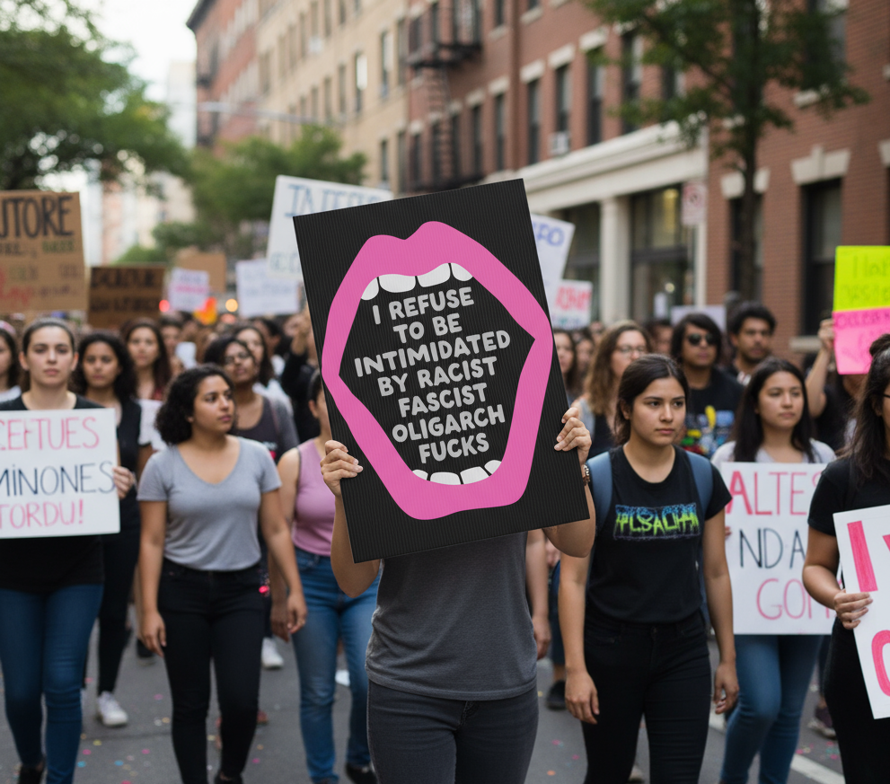 Political Activist Yard Sign, Anti Trump Protest Sign, Save Democracy Lawn Sign, Resistance Movement Placard, Protester Decor