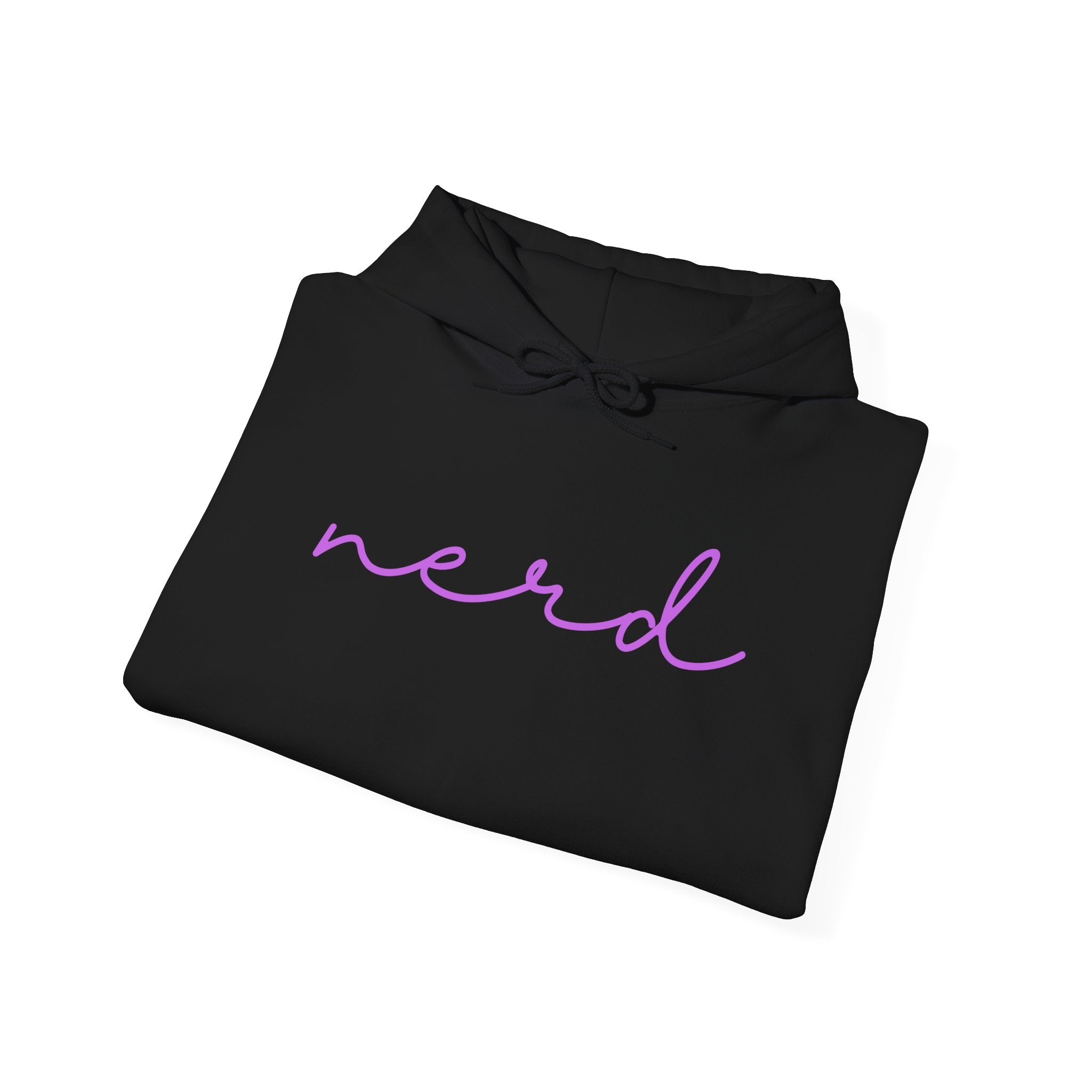 Nerd Funny Sweatshirt - Trending Font Minimalist Heavy Blend Hoodie, Christmas Birthdays Gifts, Unique Cute Fall Hoodie