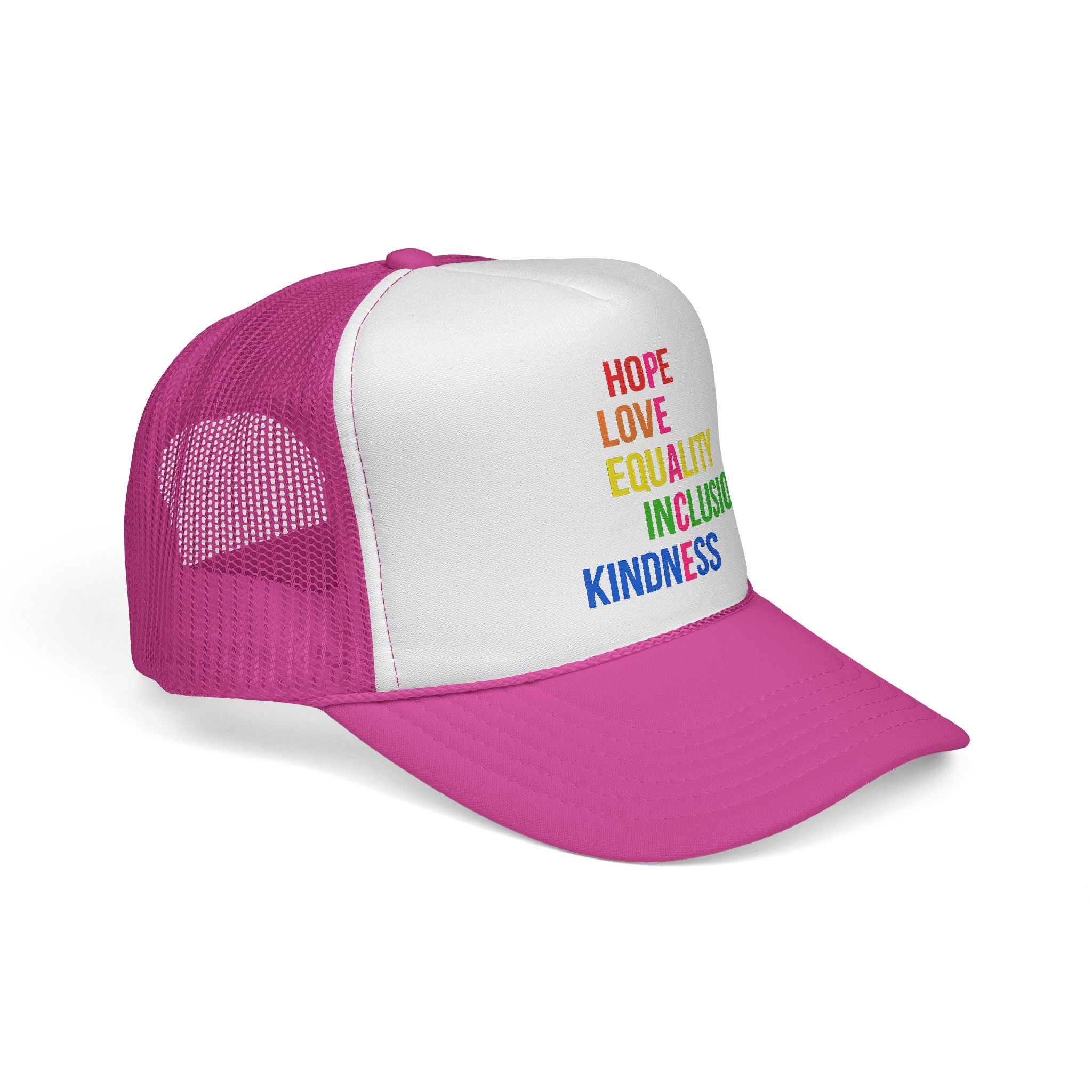 LGBTQ+ Equality Trucker Hat Anti Trump, Human Rights Activist Hat, Pride Parade LGBTQ Headwear, Gender Equality Baseball Cap, Social Justice Protest