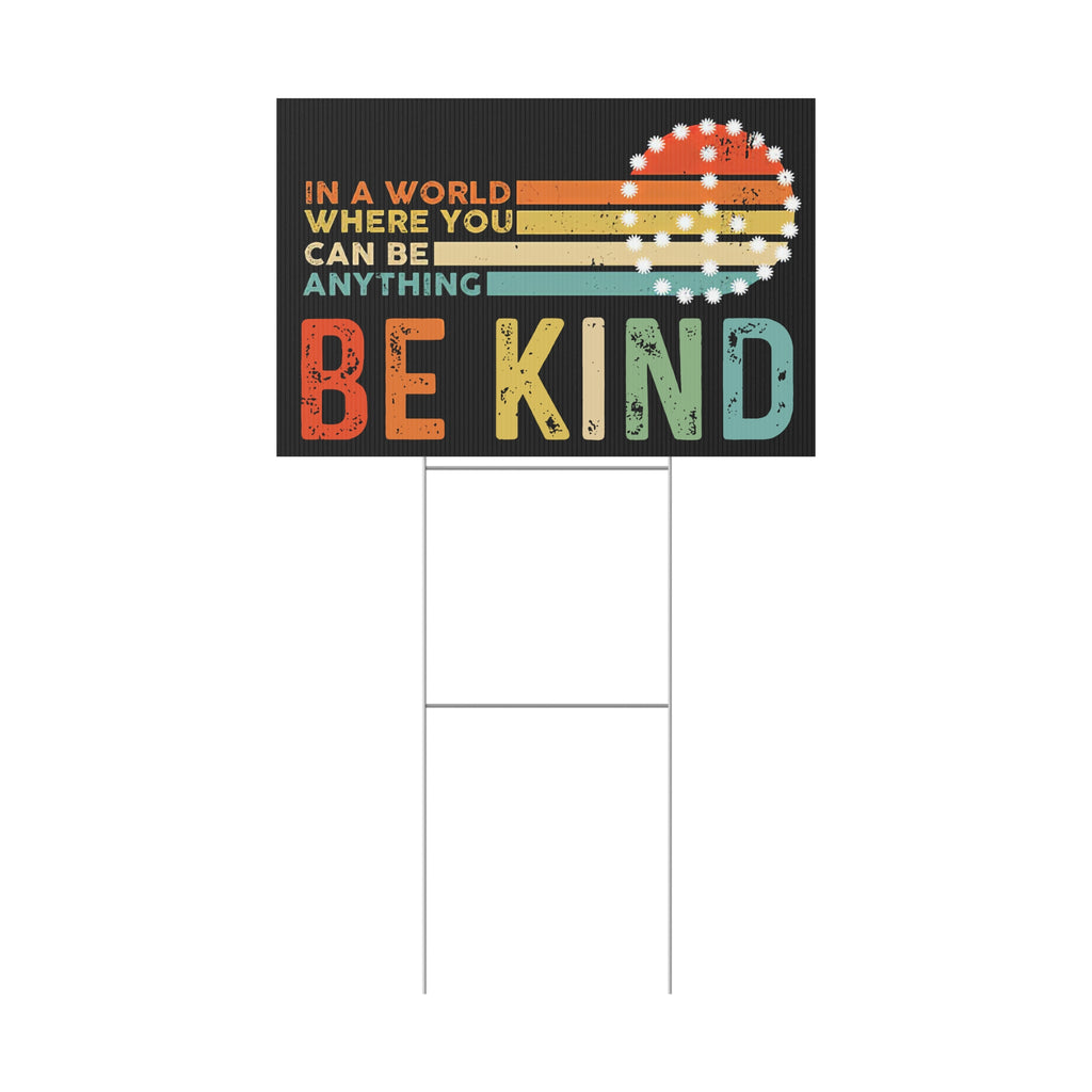 Yard Sign, Be Kind Positive Quotes Equality Not Division, Outdoor Decoration, Lawn Decor, Garden Sign, Inspirational Quote, Political