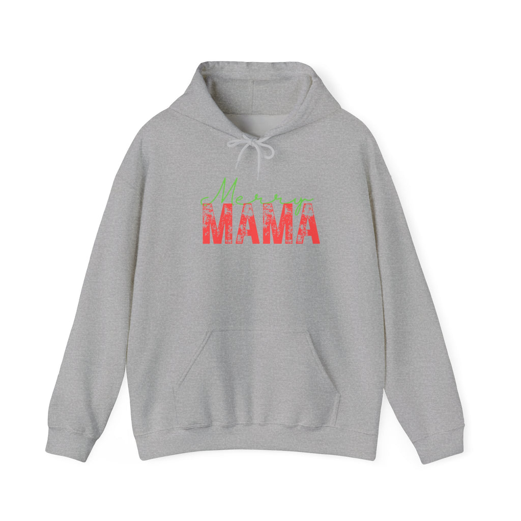 Retro Vintage Style Mama Christmas Hoodie, Unisex Heavy Blend Hooded Sweatshirt Gift for Mom, Christmas Mama Gifts