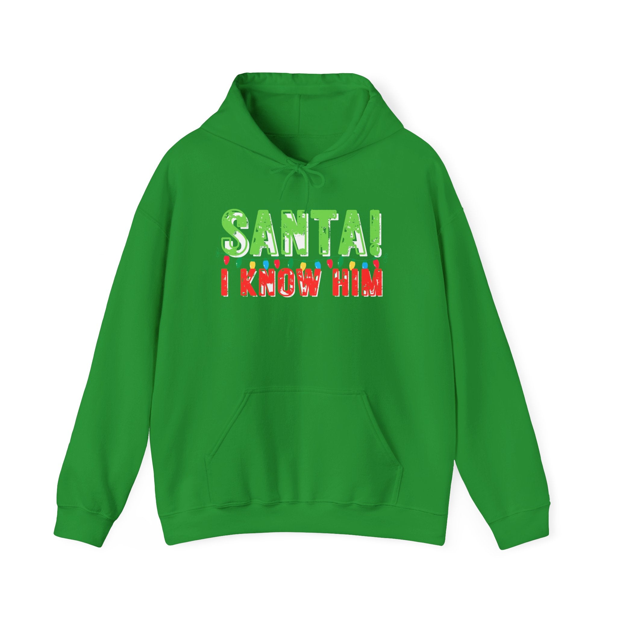 Funny Christmas Movie Elf Quotes Hoodie, Unisex Sweatshirt, Holiday Movie Fan Gift, Winter Apparel, Christmas Party Outfit Trending Gifts, Santa I Know Him