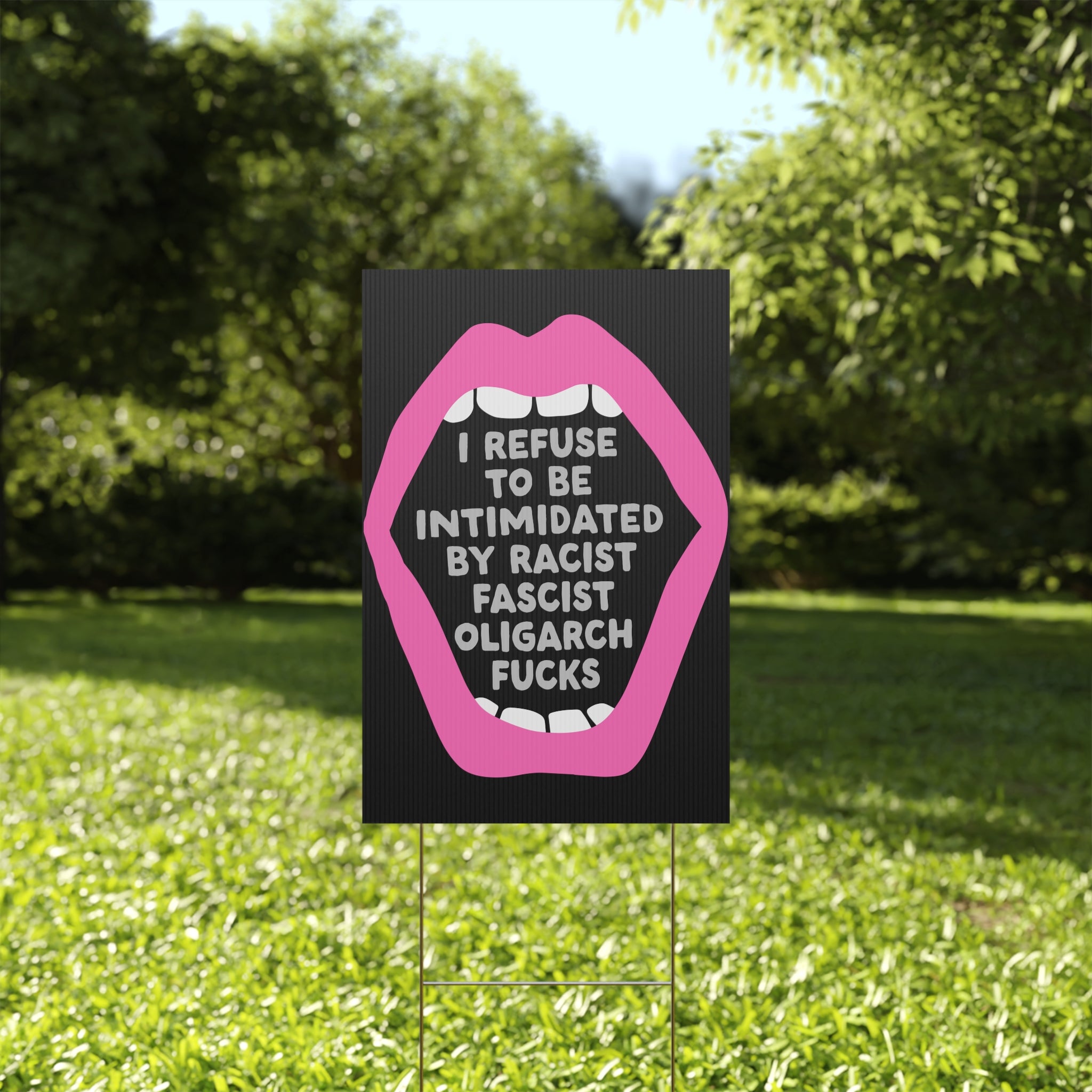 Political Activist Yard Sign, Anti Trump Protest Sign, Save Democracy Lawn Sign, Resistance Movement Placard, Protester Decor