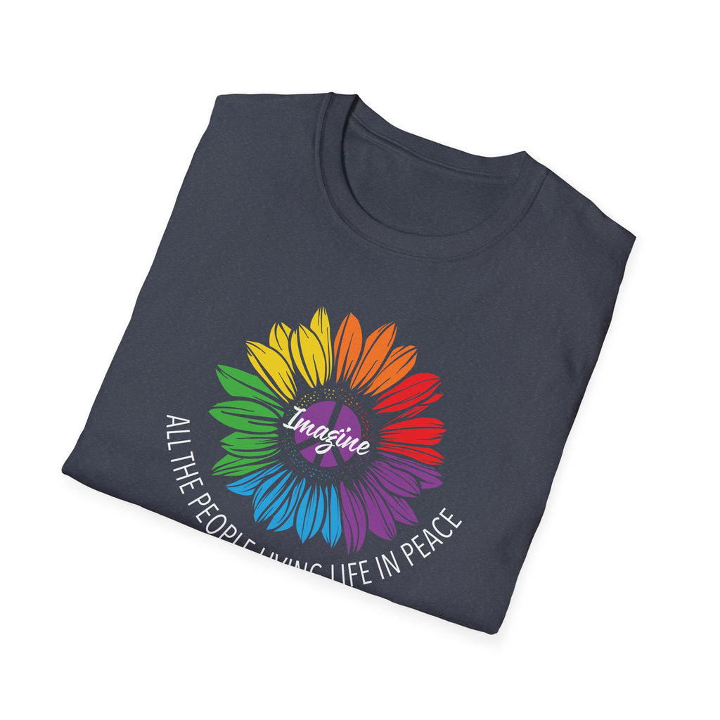Peace Freedom Equality Not Division Rights Activists Unisex Softstyle Tee, Protest March Shirt, Social Justice Gift, Activism Apparel, Human