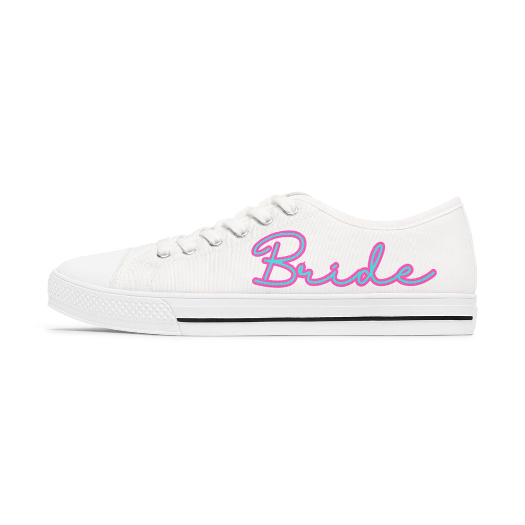 Bride Low Top Sneakers, Wedding Shower Gifts, Bachelorette Party Shoes, Gift for the Bride, Women's Wedding Sneakers, Wedding Gift Ideas