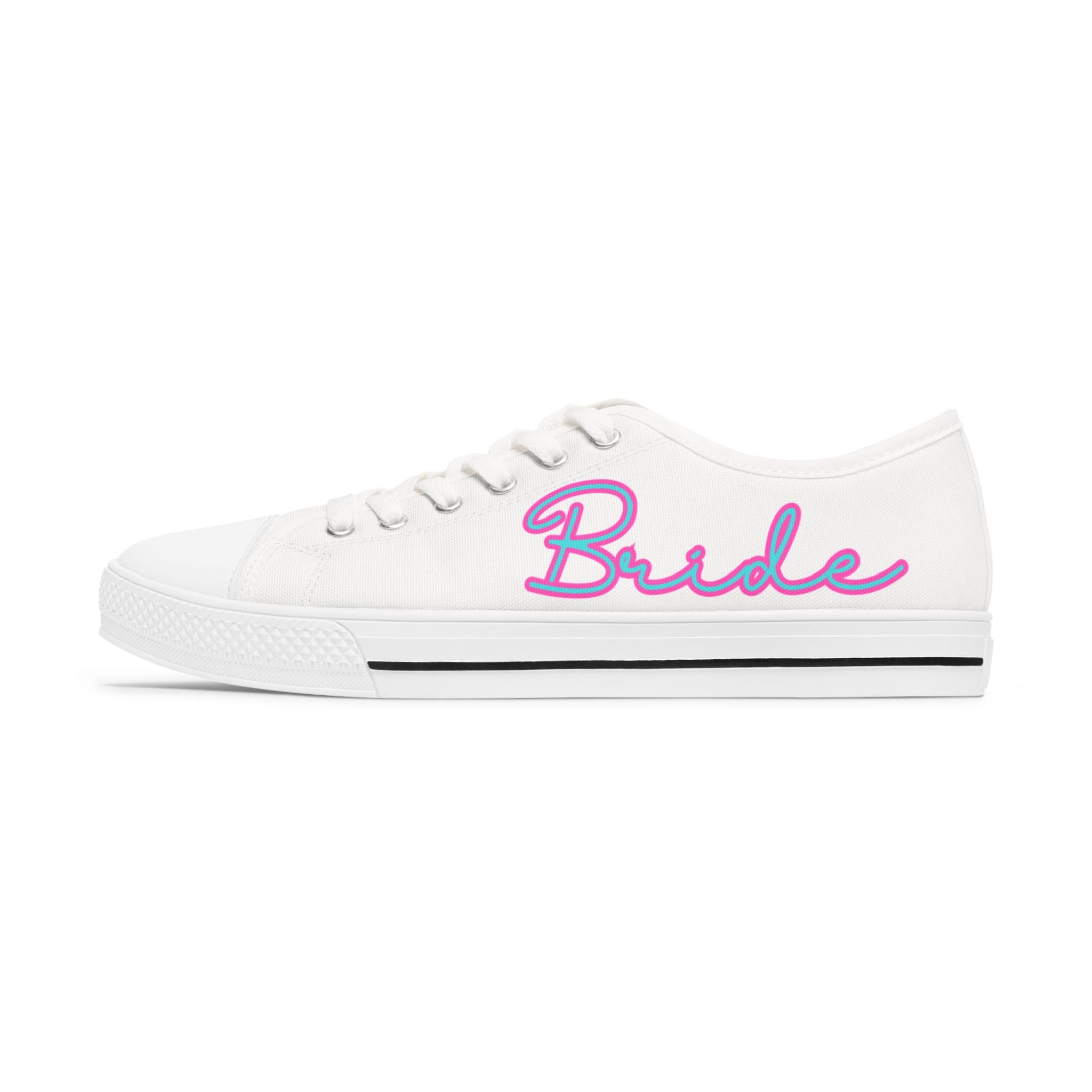 Bride Low Top Sneakers, Wedding Shower Gifts, Bachelorette Party Shoes, Gift for the Bride, Women's Wedding Sneakers, Wedding Gift Ideas