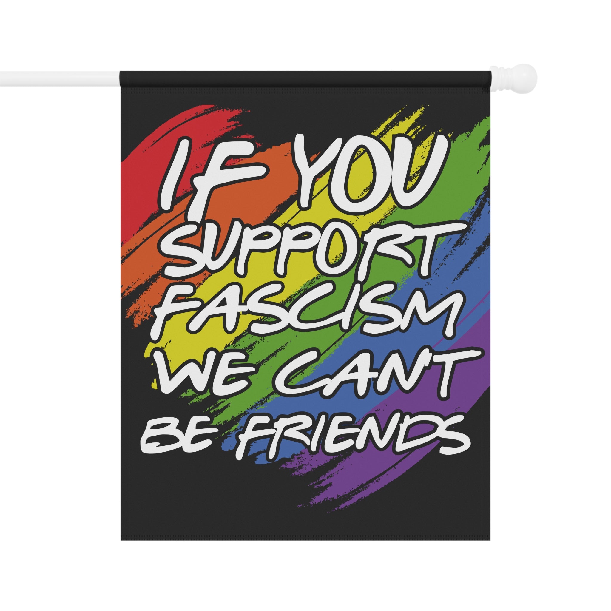 Flag, Anti Trump, Fight Fascism, Graffiti, Rainbow, Human Rights Activists, Banner, Wall Art, Home Decor, Protest Sign, Yard Decoration,
