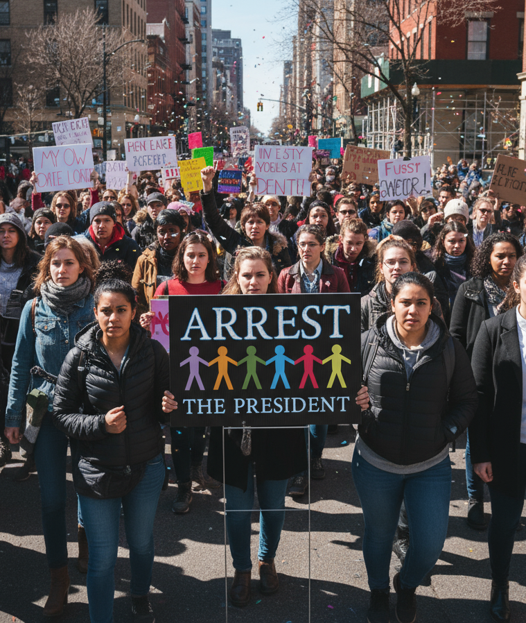 Political Rights Yard Sign, Anti Trump Save Democracy Signage, Protest Activism Banner, Arrest the President Political Statement, Protester