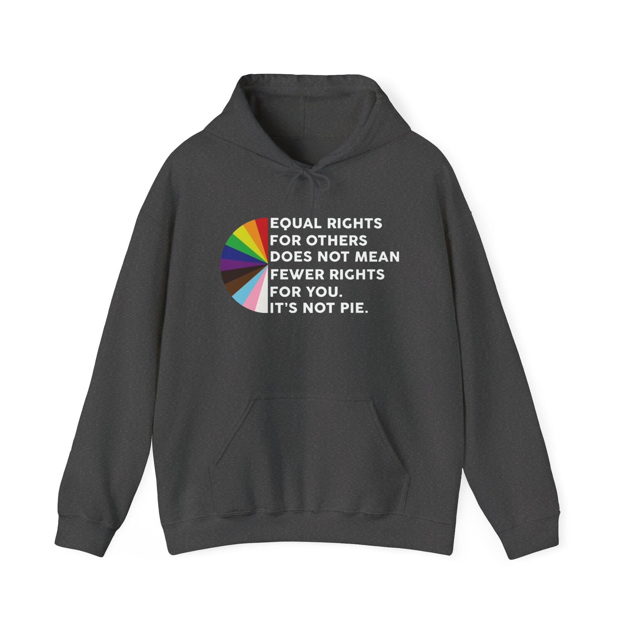 Rainbow Equality Unisex Hoodie - Equal Rights Protest Sweatshirt