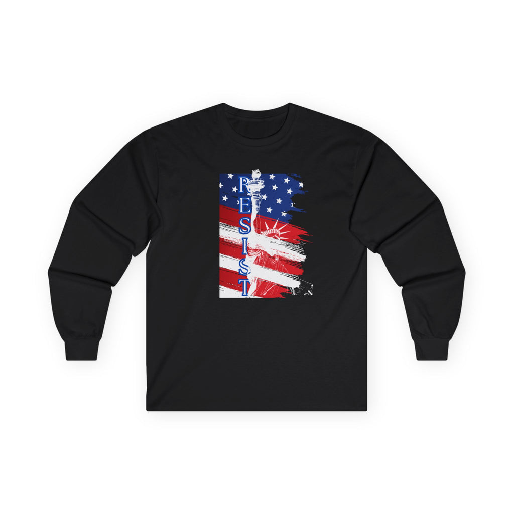 Resist Long Sleeve Tee, Rights Activists Shirt, Anti Trump Protest Apparel, Unisex Cotton Top, Political Activism Clothing