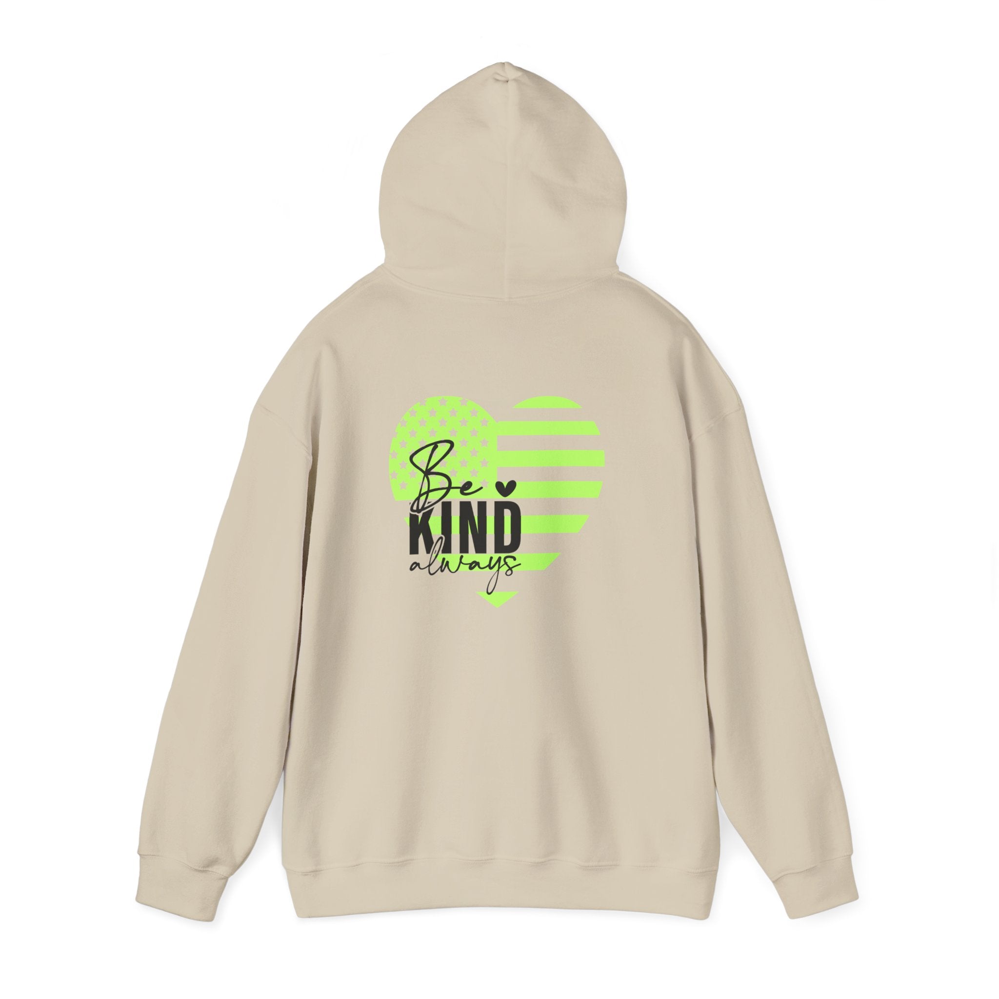 Be Kind Always Inspirational Hoodie, Bright Colors, Unisex Sweatshirt, Positive Quote Long Sleeve, Gift for Men Women Teens, Cozy Jumper,