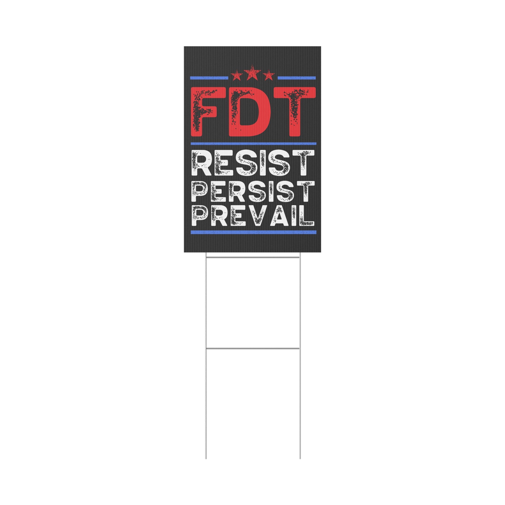 Political Protest Yard Sign, Anti Trump FDT Resist Activist, Save Democracy, Political Rights, Political Statement, Lawn Ornaments,