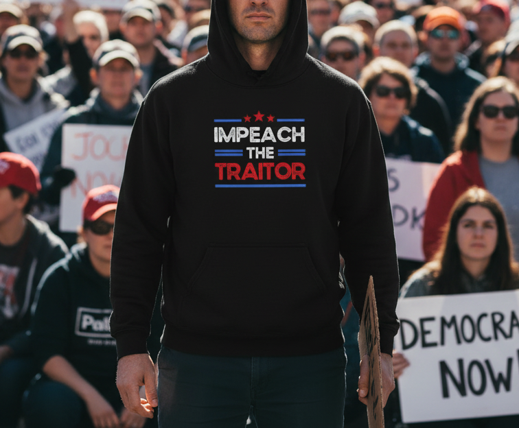 "Impeach the Traitor" black hoodie