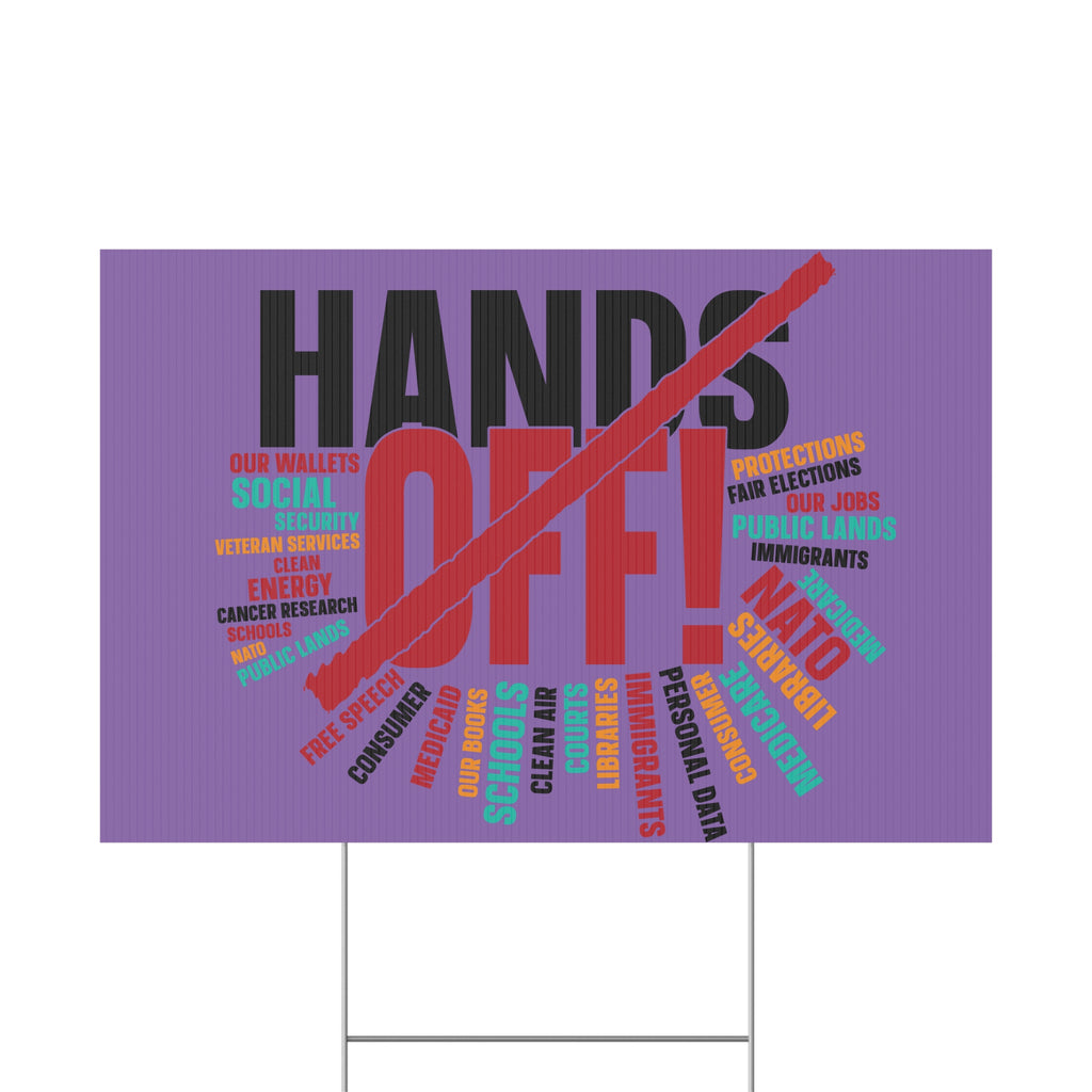 FDT Plastic Yard Sign, Anti Trump, Political Rights Activists, Protest Sign, Resist, Protester Gear, Activism Product, Liberal Demonstrator,