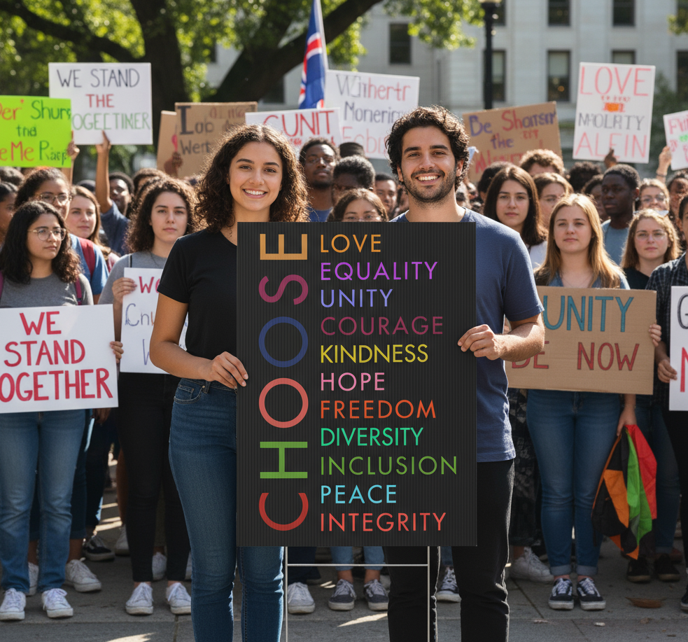 Plastic Yard Sign, Equality Love Kindness Human Rights Activists, Social Justice Outdoor Decor, Activism Protest Sign, Support Equality