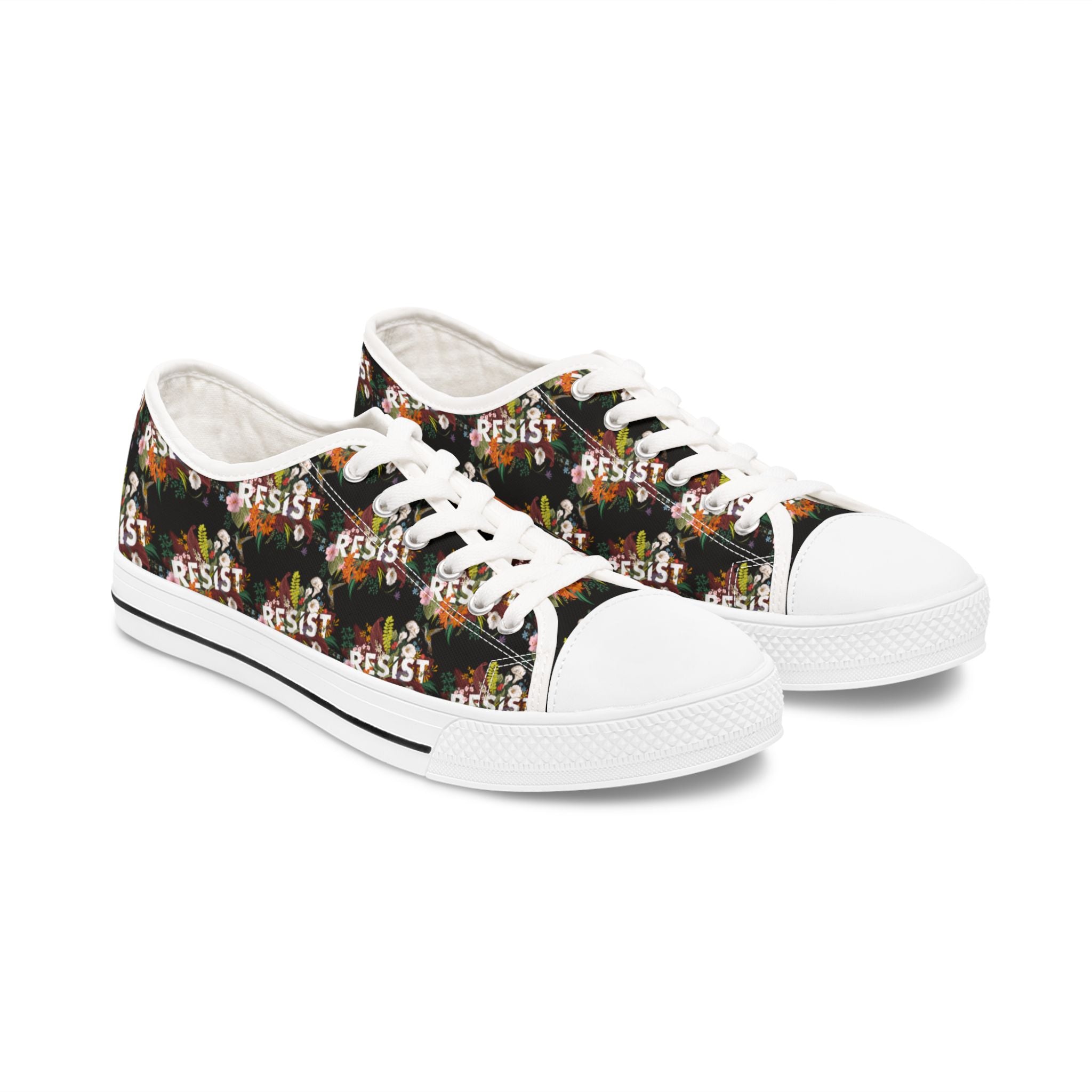 Anti Trump Chucks Stylish Women's Low Top Sneakers with "Resist" Design - Trendy Footwear for Everyday Wear, Casual Outfits, Activism Events, Unique [...]