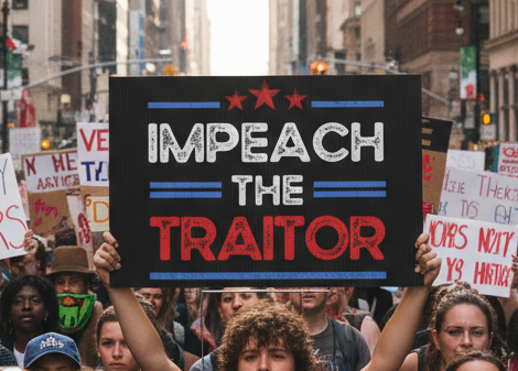 Political Rights Activists Plastic Yard Sign, Anti Trump, Resist, Impeach the Traitor, Protest Sign, Resistance Decor, Political Statement,