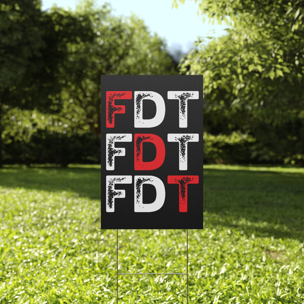 Political Activist Yard Sign, Anti Trump Protest Decoration, FDT Resistance Placard, Resist Movement Poster, Political Rights Activists