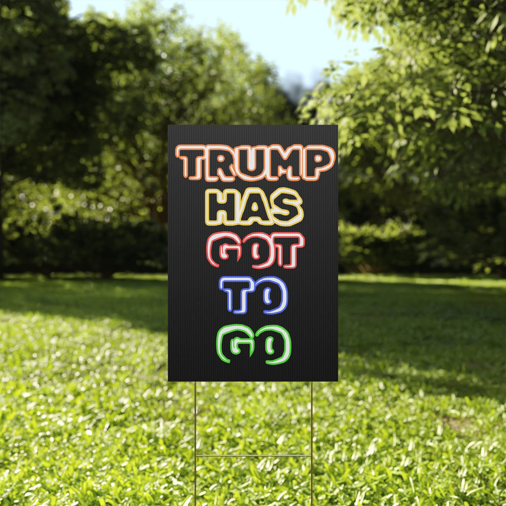 Political Rights Activists Plastic Yard Sign, Anti Trump Save Democracy Protester Sign, Political Yard Art Decor, Resistance Movement