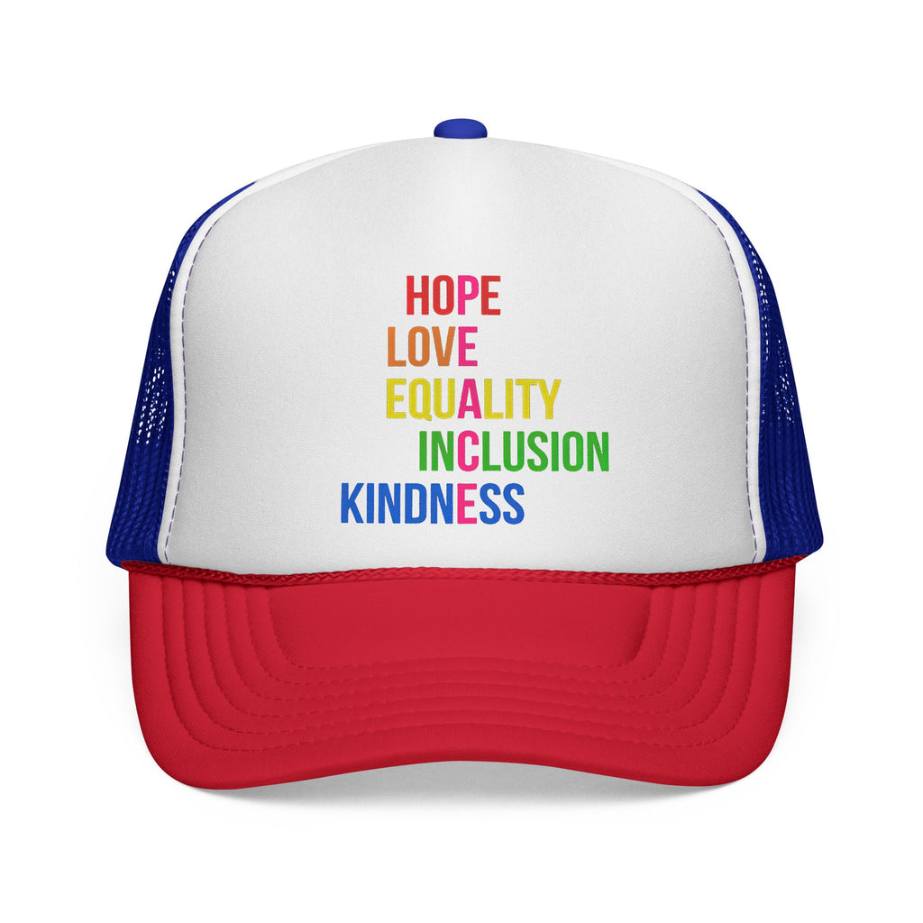 LGBTQ+ Equality Trucker Hat Anti Trump, Human Rights Activist Hat, Pride Parade LGBTQ Headwear, Gender Equality Baseball Cap, Social Justice Protest
