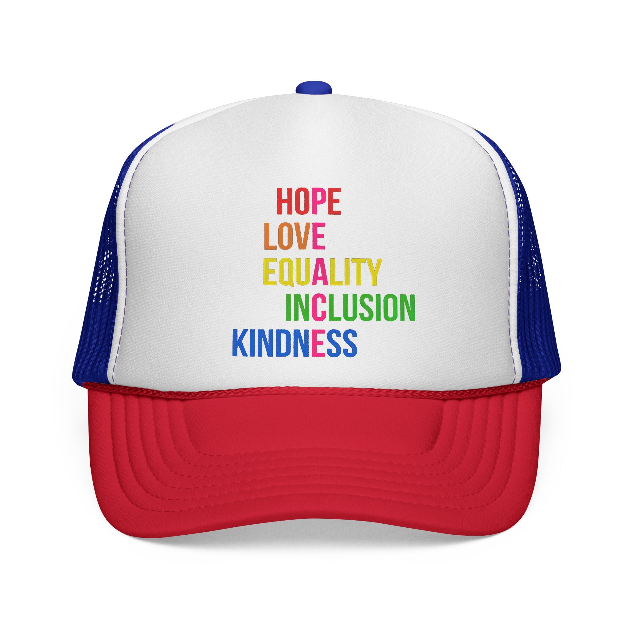LGBTQ+ Equality Trucker Hat Anti Trump, Human Rights Activist Hat, Pride Parade LGBTQ Headwear, Gender Equality Baseball Cap, Social Justice Protest