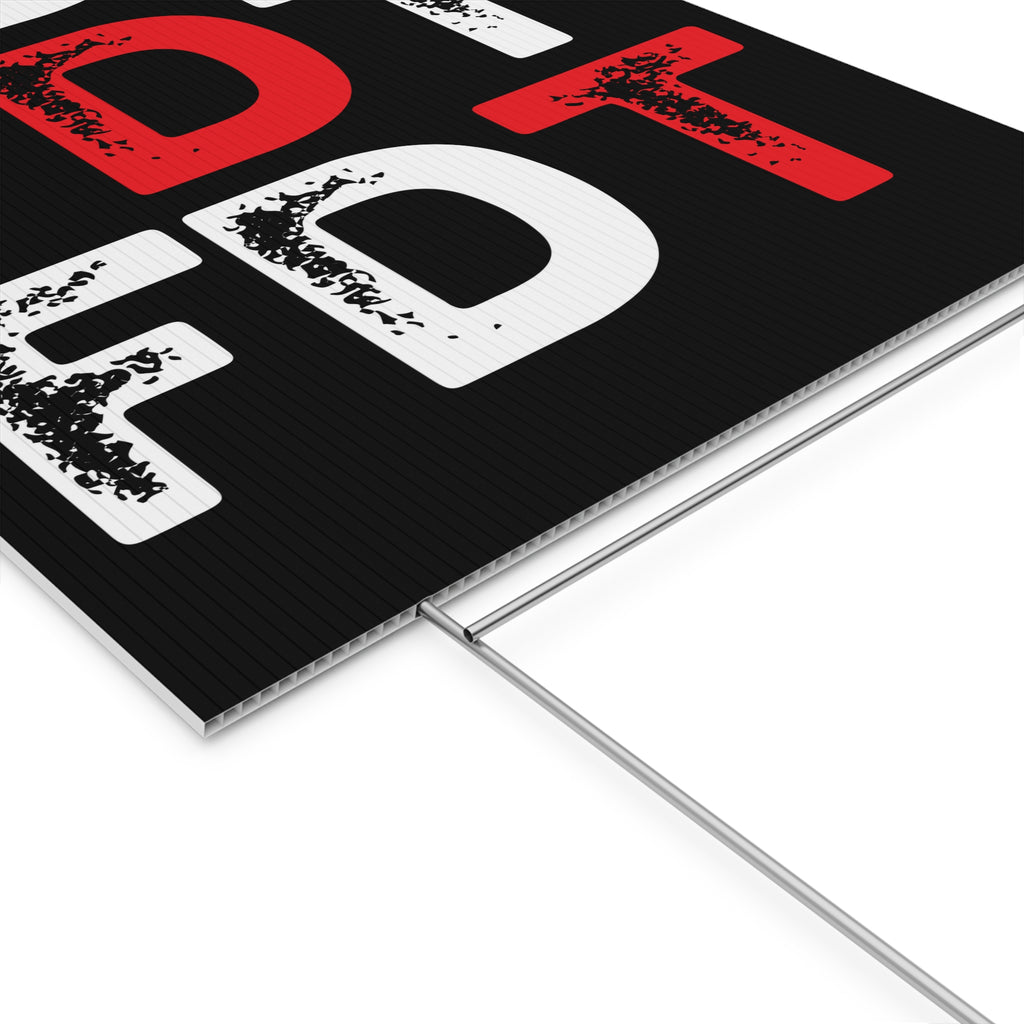 Political Activist Yard Sign, Anti Trump Protest Decoration, FDT Resistance Placard, Resist Movement Poster, Political Rights Activists