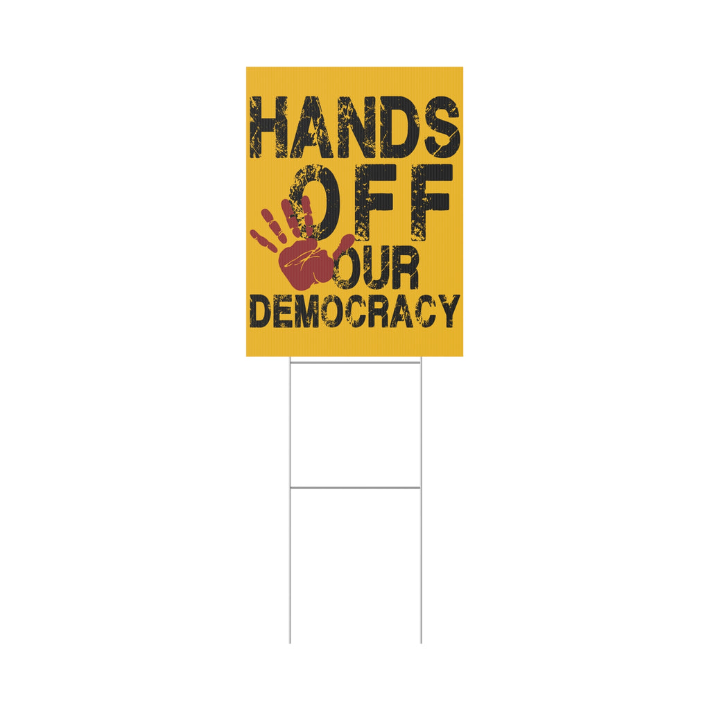 Political Activist Yard Sign - Anti Trump, Save Democracy, Rights Activists, Resist, Protest Sign, Political Statement, Outdoor Decoration,