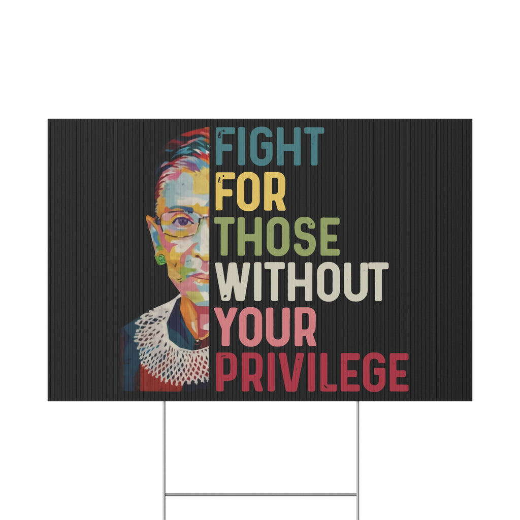 Protest Plastic Yard Sign, Stand Up for Others, Human Rights Activist, Equality Not Division, Protestor Yard Sign, Activist Protest Sign,