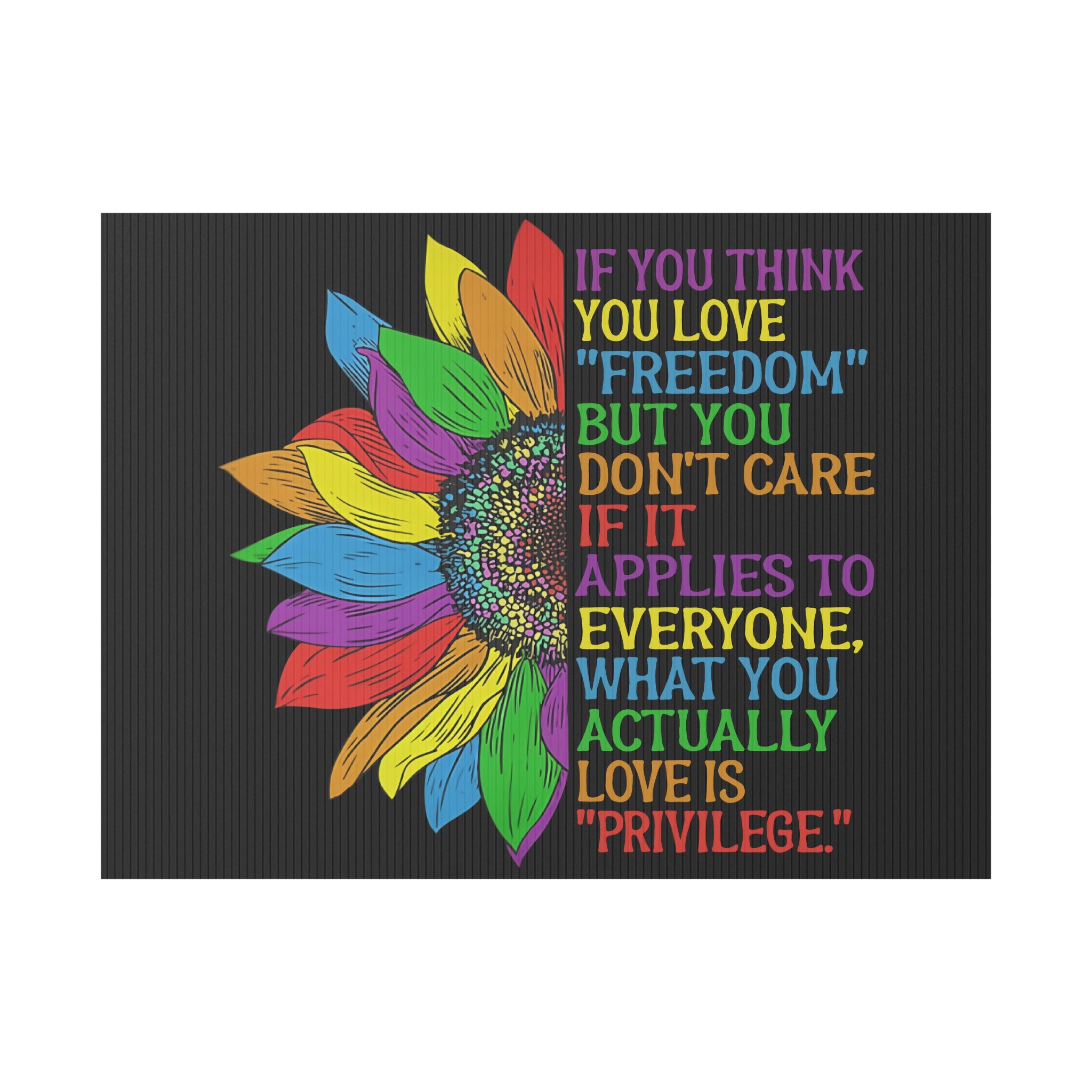 Plastic Yard Sign, Rights Activists Protest For Freedom Against Trump, Political Protest Decor, Activist Gift, Demonstration Sign, Civil