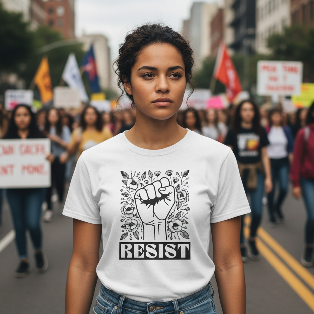Resist Anti Trump Unisex T-Shirt, Political Rights Activists, Equality Tee, Save Democracy Shirt, No Kings Protest Gear