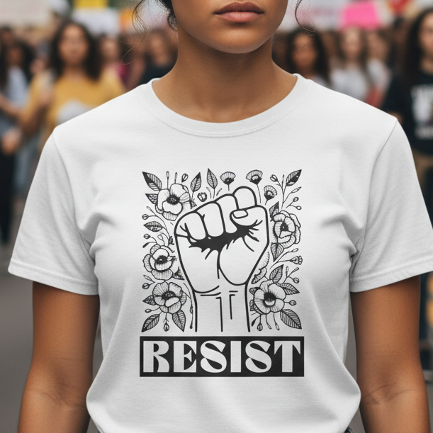Resist Anti Trump Unisex T-Shirt, Political Rights Activists, Equality Tee, Save Democracy Shirt, No Kings Protest Gear