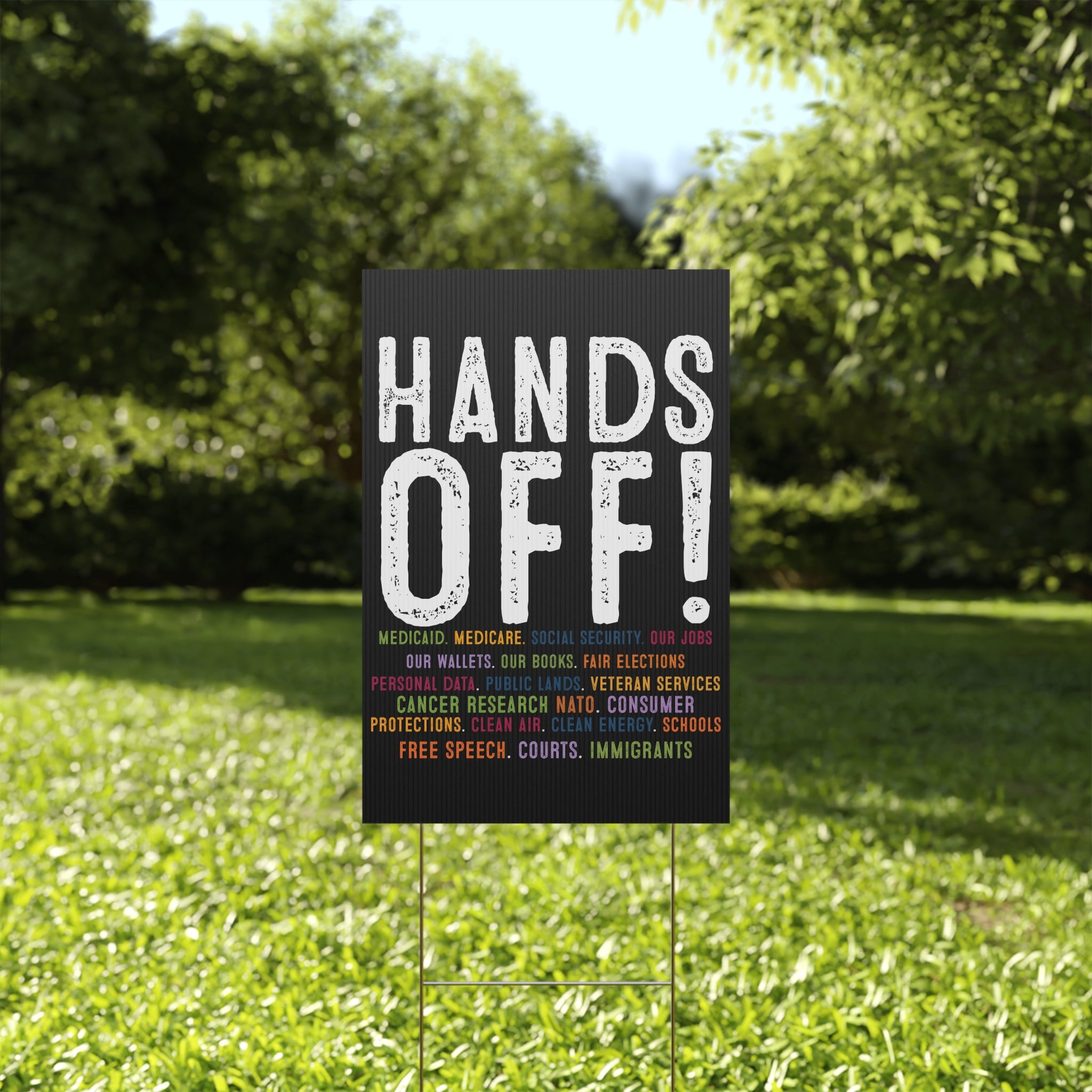 Political Rights Activists Protest Sign, Anti Trump Resist Plastic Yard Sign, Resistance Movement Decor, Activism Demonstration Banner