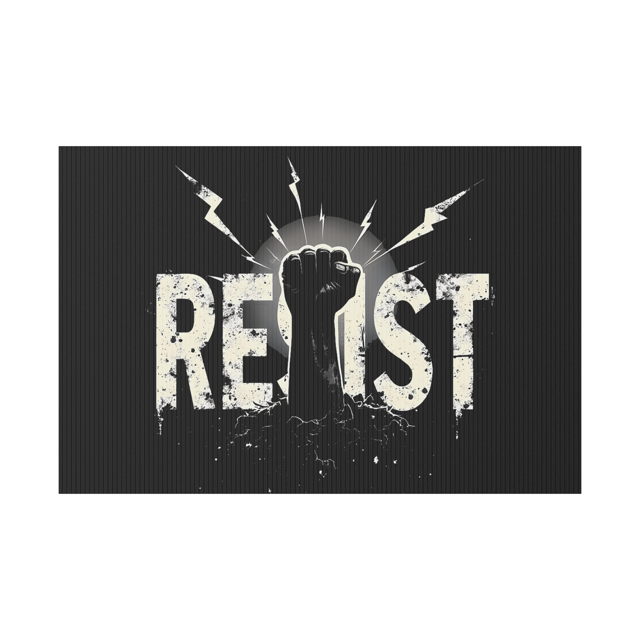 Resist Sign, Empowering Plastic Yard Sign, Protest Sign, Activism Decor, Political Statement, Outdoor Signage, Resist Anti Trump Rights Activists