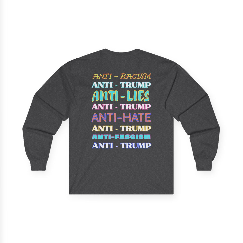 No Kings Protest Human Rights Political Activists Long Sleeve Tee, Anti Trump Protest Shirt, Human Rights Democracy Apparel
