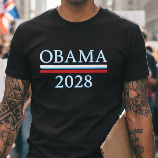 Obama 2028 FDT Political Activist Unisex Softstyle T-Shirt, Anti Trump Tee, Obama Campaign Shirt, Election 2028 Top, Protest Apparel