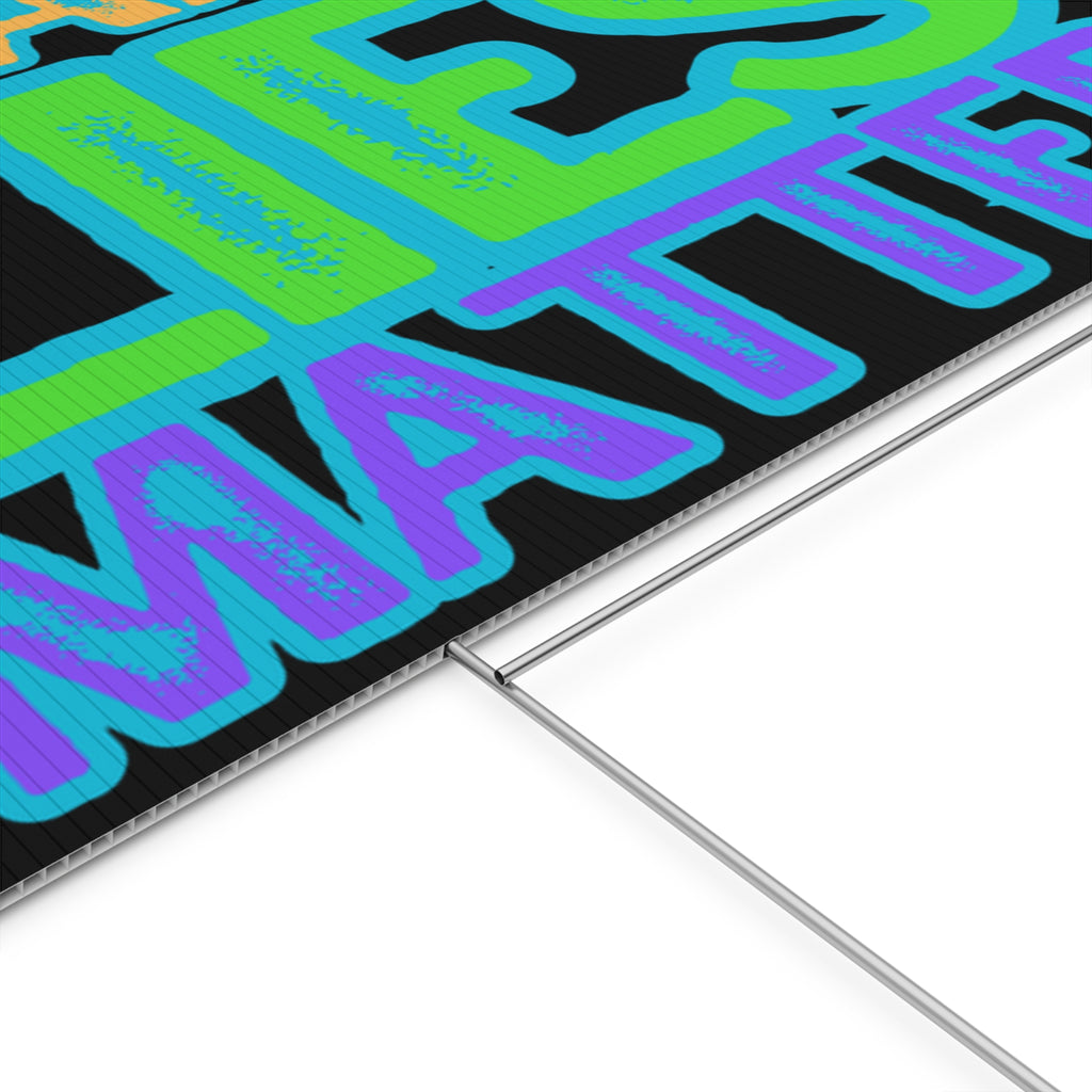 Political Rights Activists Yard Sign, Protest Against Orange Lies, Anti Trump Protest Poster, Social Justice Movement Decor, Activism