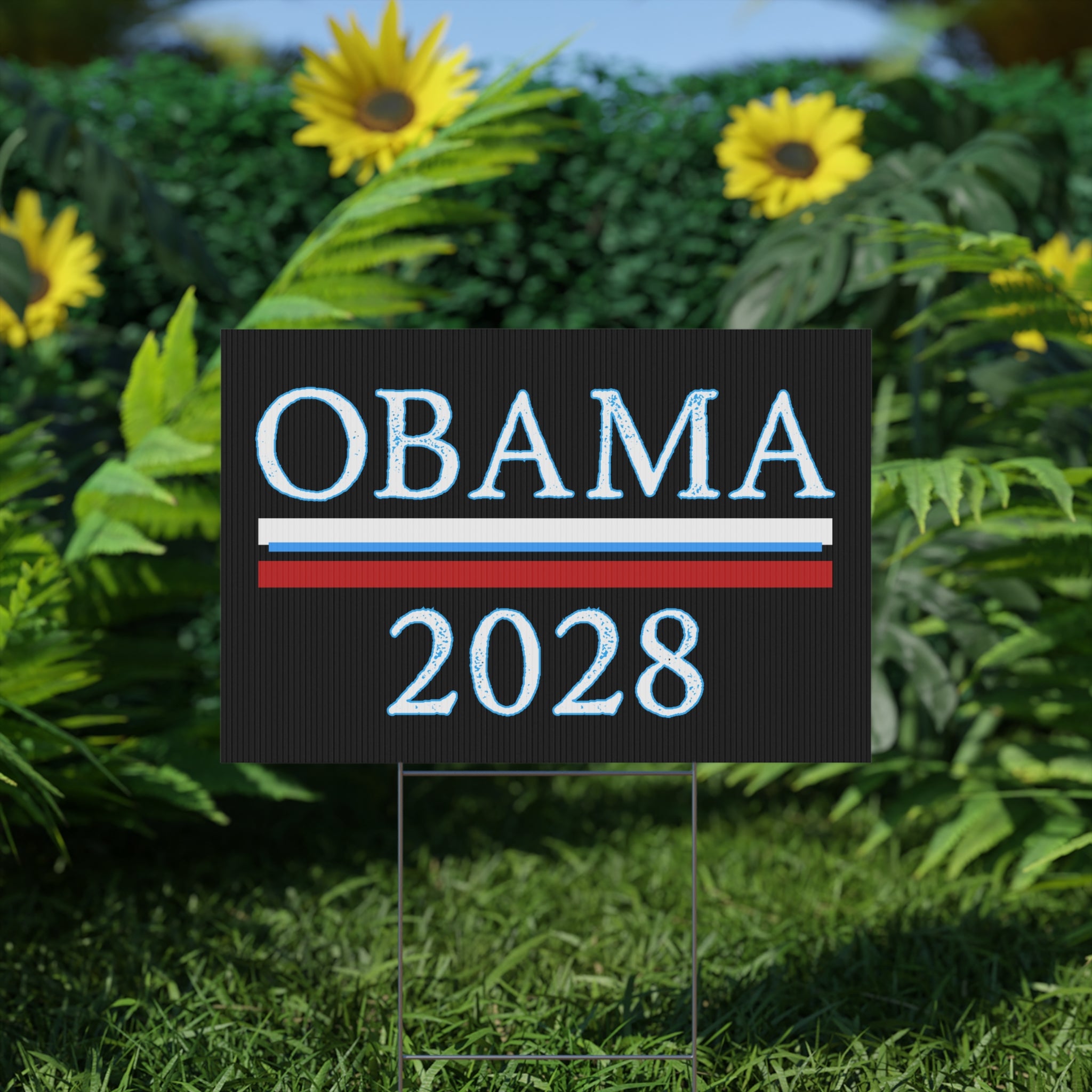 Political Yard Sign, Anti Trump, Obama for President 2028, Resist, Political Activists, Protest Sign, Political Decor, Campaign Sign