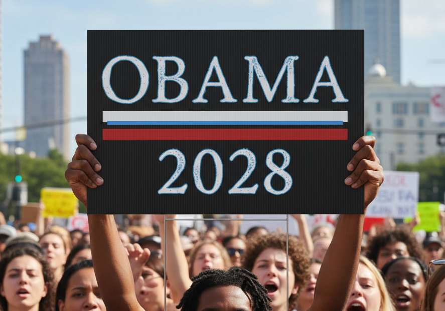 Political Yard Sign, Anti Trump, Obama for President 2028, Resist, Political Activists, Protest Sign, Political Decor, Campaign Sign