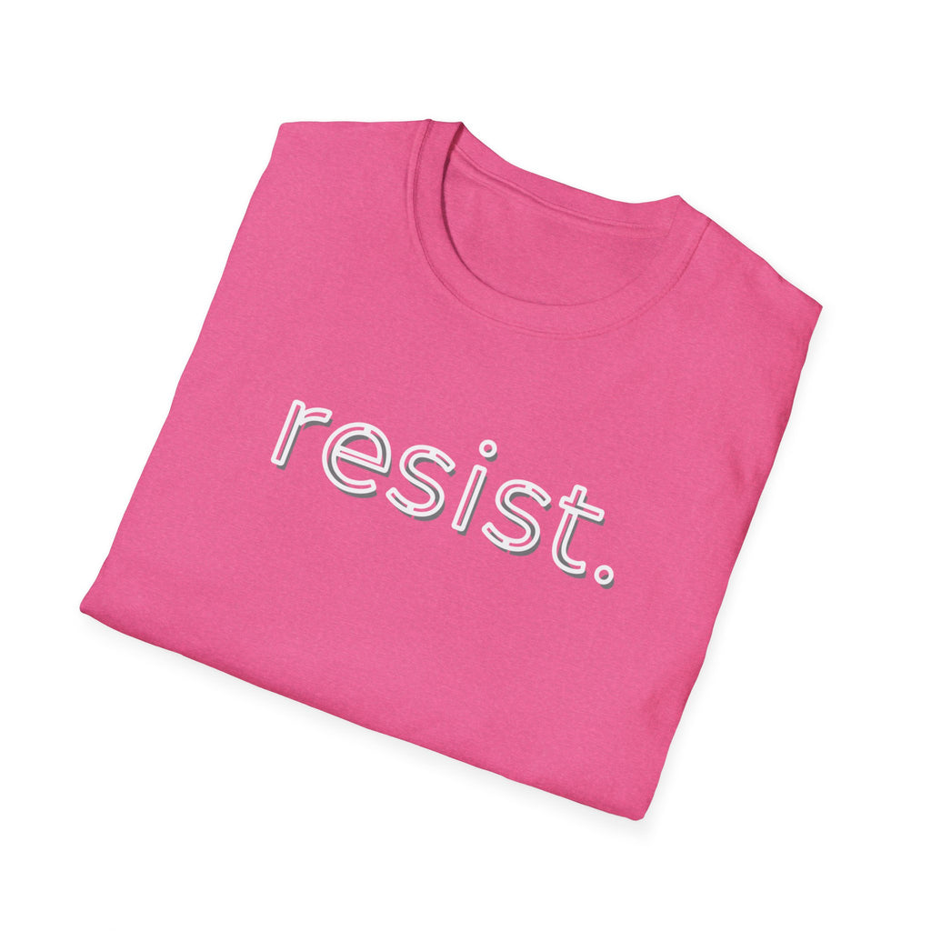 Political Activist Resistance Unisex Softstyle T-Shirt, Anti Trump Protest Tee, Activism Shirt, Resist Movement Top, Liberal Apparel
