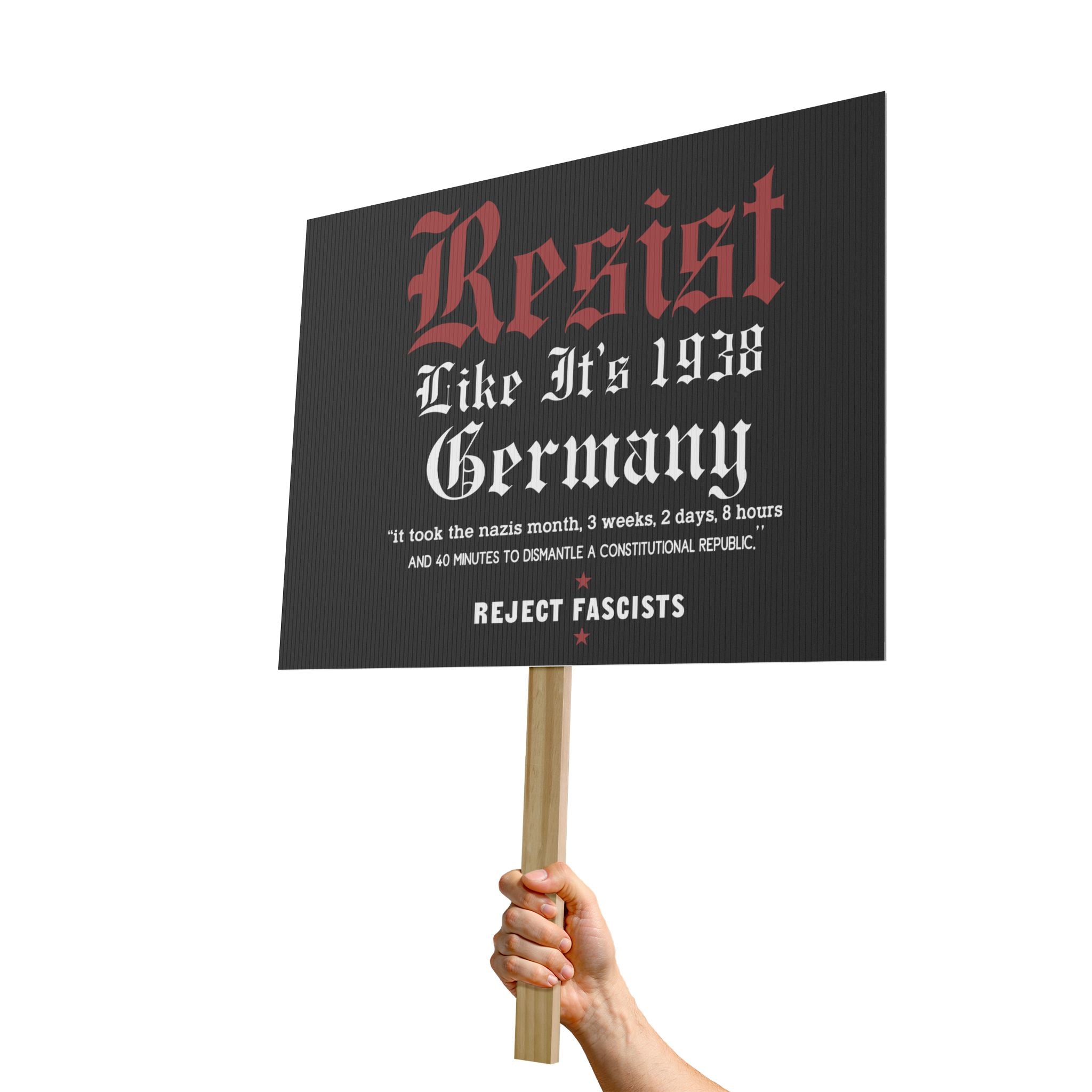 Protest Sign, Activist Poster, Anti Trump Resist Fascists Rights Activists, Political Activism Decor, Social Justice Art Print, Human Rights Activists Sign, Save Democracy