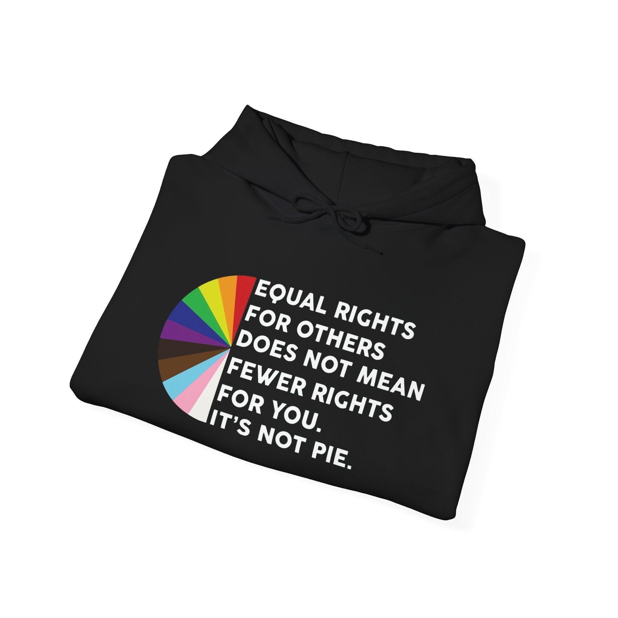 Rainbow Equality Unisex Hoodie - Equal Rights Protest Sweatshirt