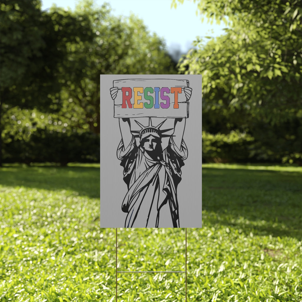 Political Rights Yard Sign, Resist Anti Trump Protest Decoration, Activist Protestor Gift, Street Sign Poster, Voting Campaign Signage,