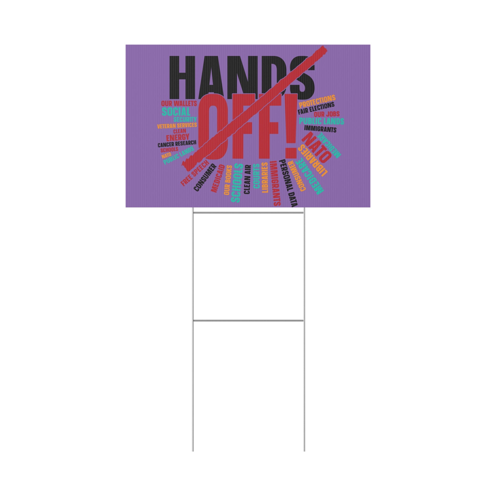 FDT Plastic Yard Sign, Anti Trump, Political Rights Activists, Protest Sign, Resist, Protester Gear, Activism Product, Liberal Demonstrator,