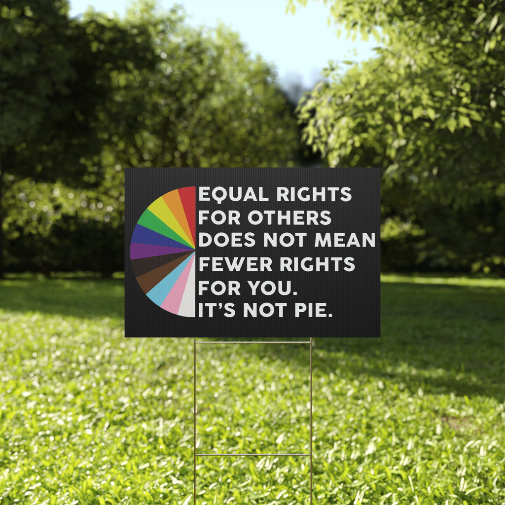 Equality Plastic Yard Sign, Human Rights Activists Protester Protest Art Outdoor Lawn Decor, Social Justice Signage, Activist Movement