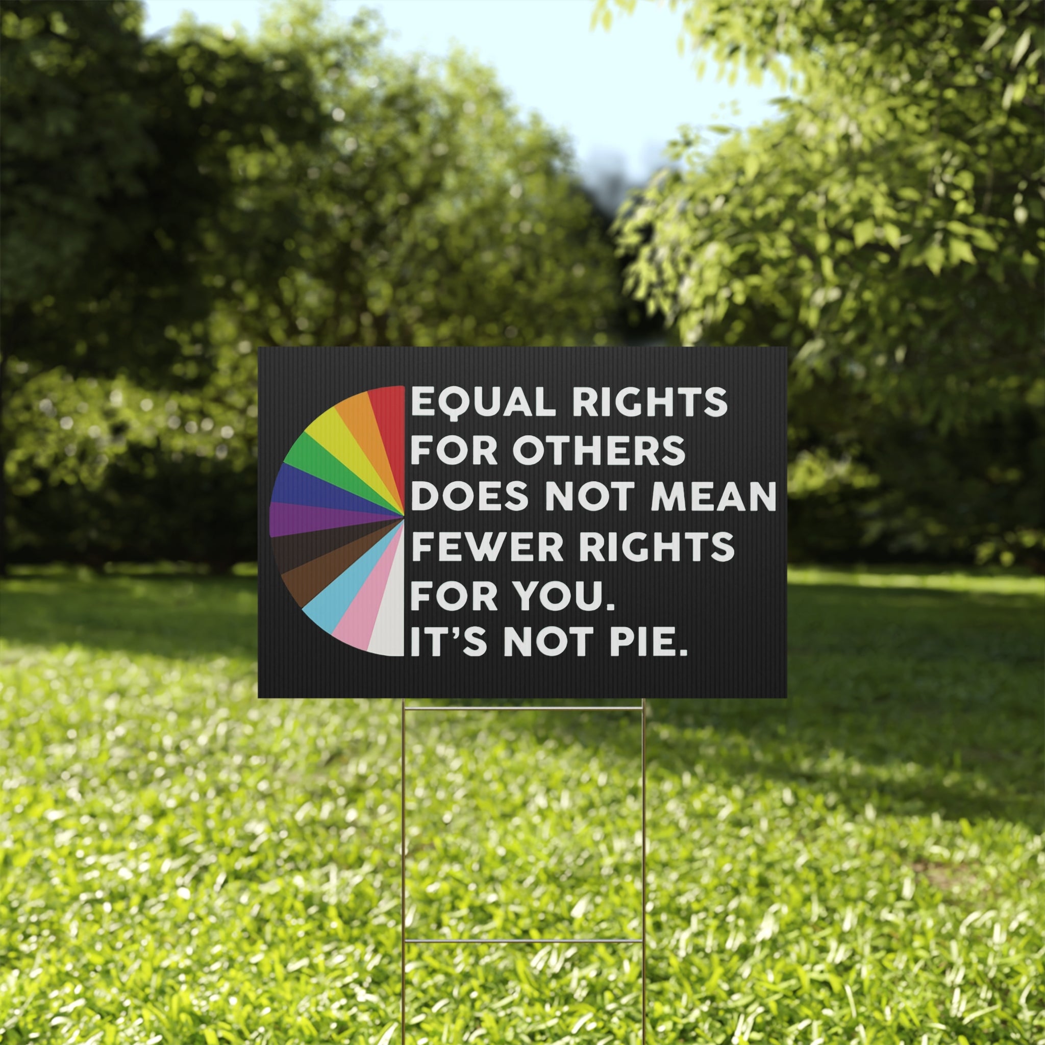 Equality Plastic Yard Sign, Human Rights Activists Protester Protest Art Outdoor Lawn Decor, Social Justice Signage, Activist Movement
