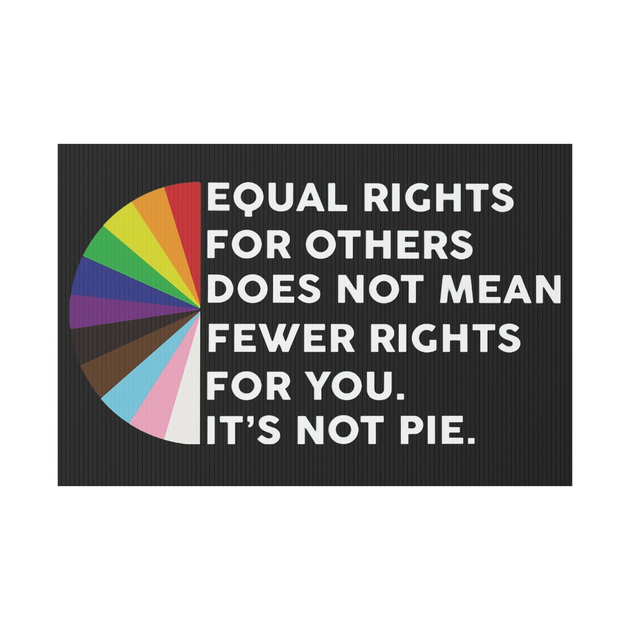 Equality Plastic Yard Sign, Human Rights Activists Protester Protest Art Outdoor Lawn Decor, Social Justice Signage, Activist Movement