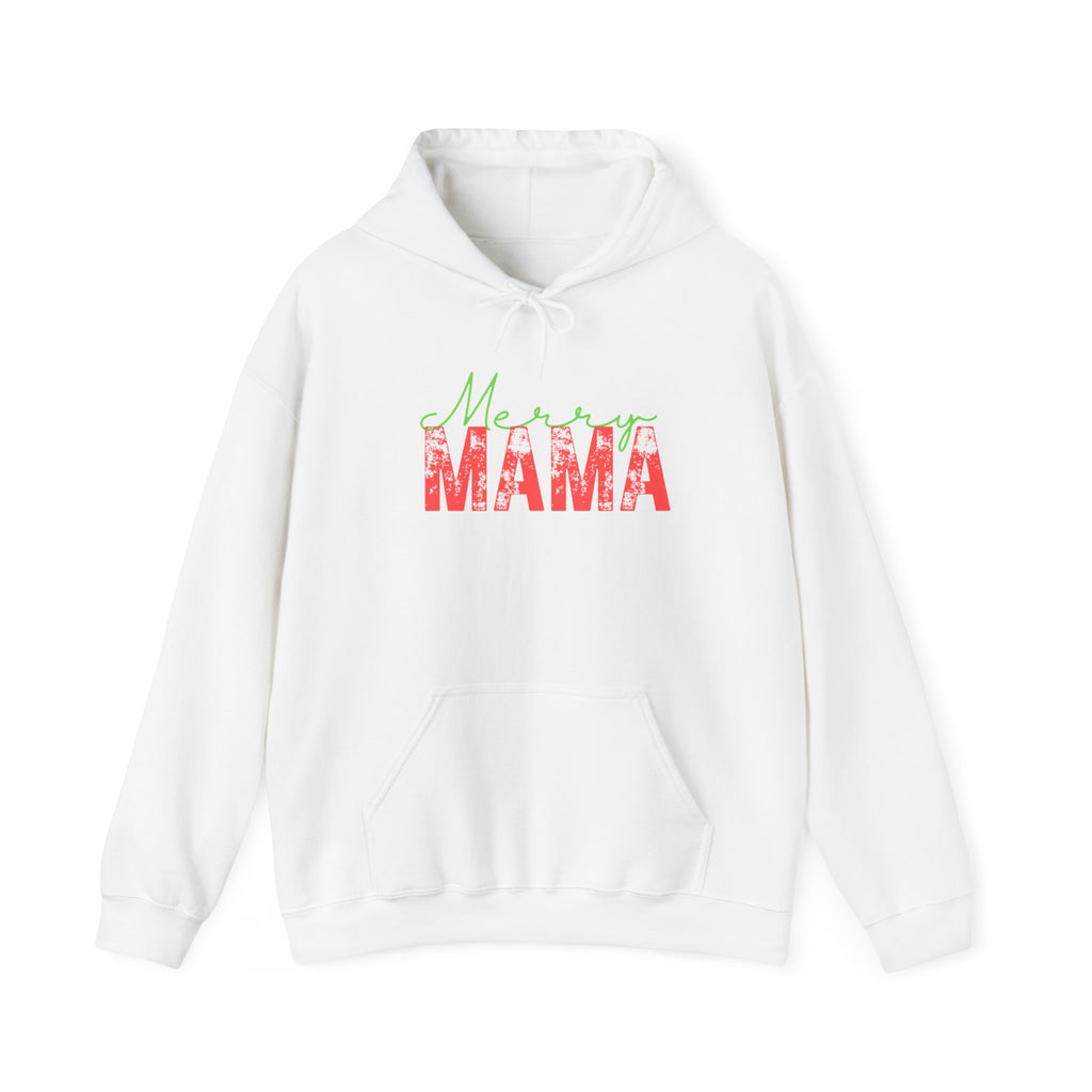 Retro Vintage Style Mama Christmas Hoodie, Unisex Heavy Blend Hooded Sweatshirt Gift for Mom, Christmas Mama Gifts