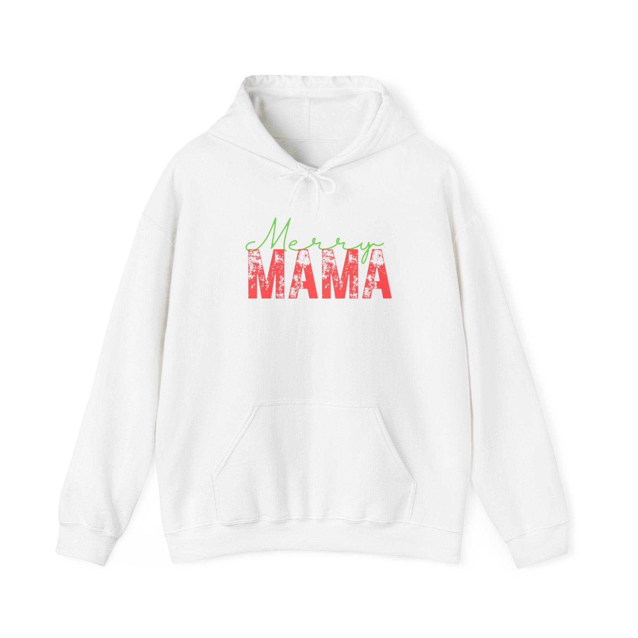 Retro Vintage Style Mama Christmas Hoodie, Unisex Heavy Blend Hooded Sweatshirt Gift for Mom, Christmas Mama Gifts