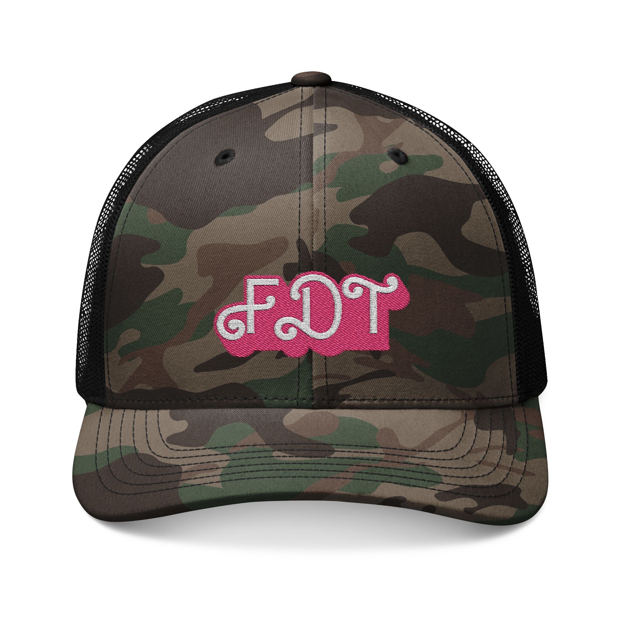 Embroidered Camouflage Trucker Hat, Resist Anti Trump Equality Political Activists, Trending Cap, Protest Gear, Activism Accessories,