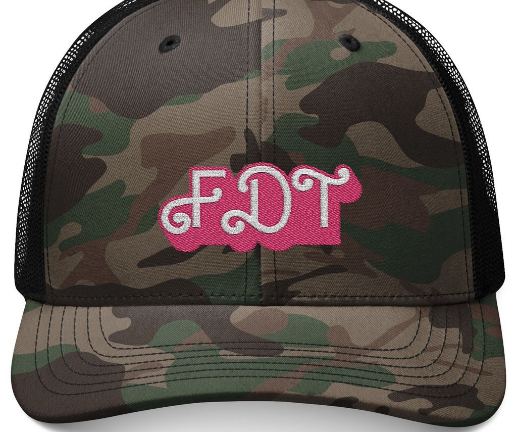 Embroidered Camouflage Trucker Hat, Resist Anti Trump Equality Political Activists, Trending Cap, Protest Gear, Activism Accessories,